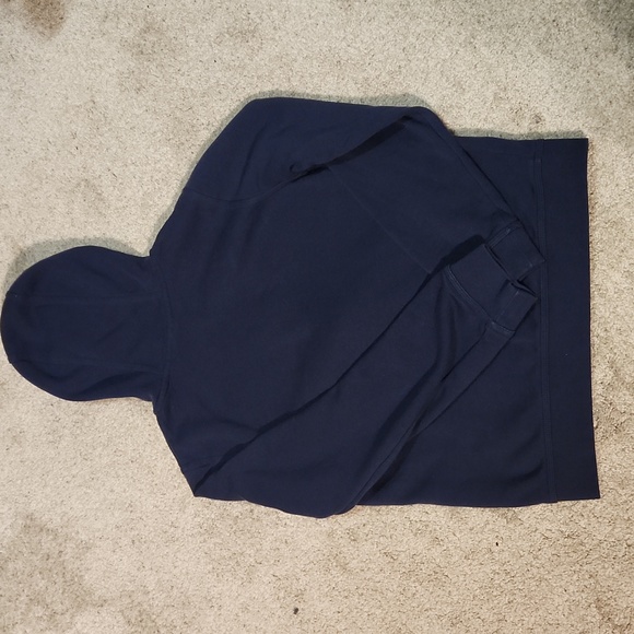 Nike Sportswear Club Fleece Full-Zip Youth Hoodie (Navy) - Picture 9 of 10